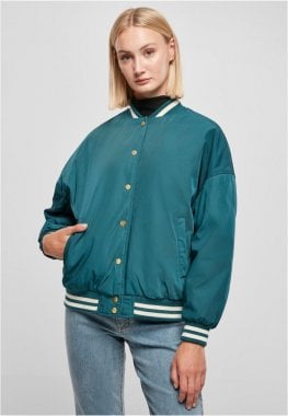 Ladies Oversized Recycled College Jacket 2
