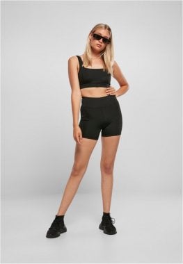 Ladies Recycled High Waist Cycle Hot Pants 4