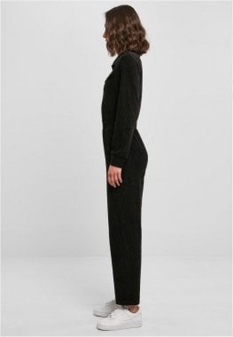Ladies Velvet Rib Boiler Suit 2