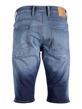Långa jeansshorts herr - Ljusblå 1