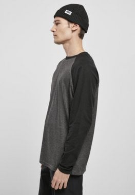 Långarmad tröja i två färger grå