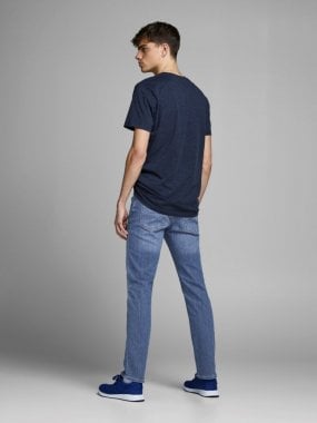 Ljusblå slim fit jeans 2