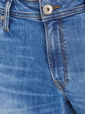 Ljusblå slim fit jeans 7
