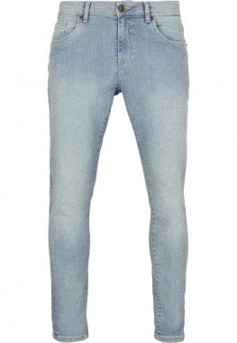 Ljusblå slim fit jeans herr 5