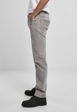 Ljusgrå slitna jeans 1