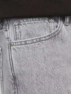 Ljusgrå jeansshorts i loosefit 3