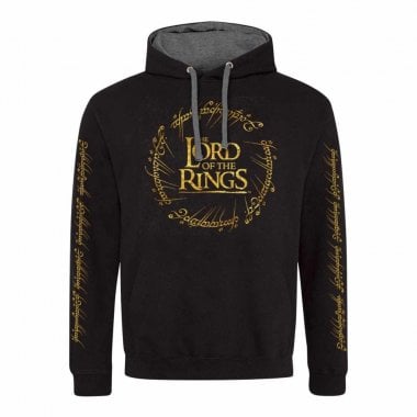 Lord Of The Rings - Gold Foil Logo hoodie 1