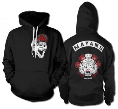 Los Mayans hoodie båda sidor