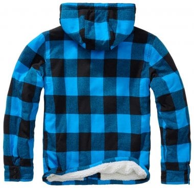 Lumberjacket hooded svart/blå 2