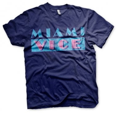 Miami Vice Distressed Logo T-Shirt 4
