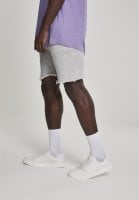 Mjuka shorts med rå kant grå