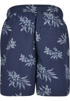 Mörkblå shorts med blommor herr 3