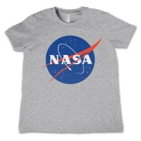 NASA logo T-shirt barn ljusgrå