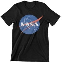 NASA logo T-shirt barn svart