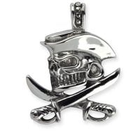 Pirate Skull halsband i rostfritt stål