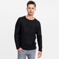 Raglan Wideneck Sweater svart