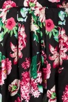 Retro kjol med blommor mönster