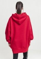 Röd oversize hoodie dam 3