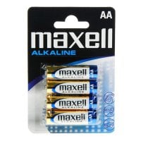 Alkaliska Batterier Maxell MN1500 (Pack-4) AA 1,5 V