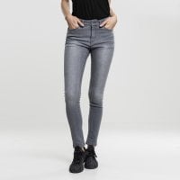 Skinny jeans dam grå fram