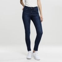 Skinny jeans dam Mörkblå fram