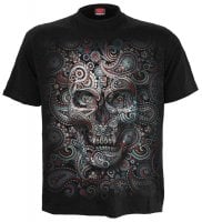 Skull illusion t-shirt herr tryck