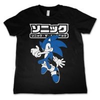Sonic The Hedgehog Japanese Logo Kids T-Shirt 1