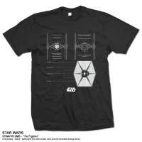 Star Wars t-shirt herr: Tie Fighter fram