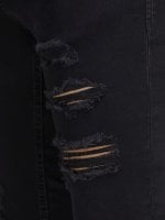 Svarta slitna jeans herr 6