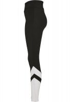 Svarta och vita leggings med hög midja 5
