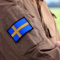 Sveriges flagga tygpatch 1