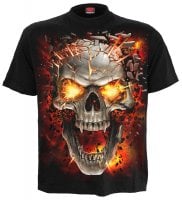 T-shirt Skull Blast explosion
