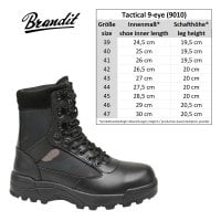 Tactical Boots darkcamo 9 öglor 2
