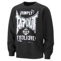 Tapout sweatshirt combat stencil svart