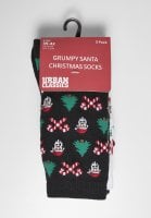 Grumpy Santa Christmas Socks 3-Pack 2