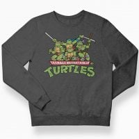 Teeange Mutant Ninja Turtles Distressed Group barn sweatshirt 3