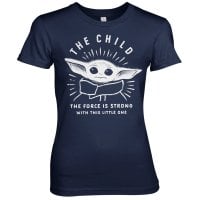 The Mandalorian - The Force Is Strong With This Little One Girly Tee 1