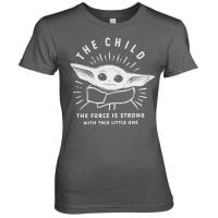 The Mandalorian - The Force Is Strong With This Little One Girly Tee 3