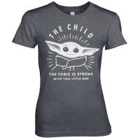 The Mandalorian - The Force Is Strong With This Little One Girly Tee 4