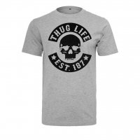 Thug Life Skull T-shirt grå