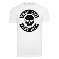 Thug Life Skull T-shirt vit