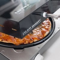 Black Elektrisk Pizza kokare med Presto! Receptbok 0
