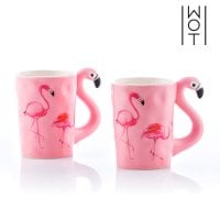 Flamingo muggar med handtag (2-pack) 1