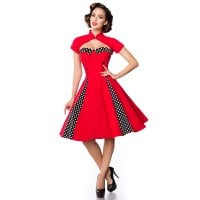 Vintage klänning med Bolerojacka röd fram