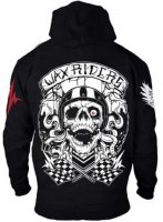 WAX Riders svart hoodie