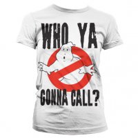 Who Ya Gonna Call? Vit Tjej T-shirt