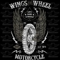 Wings And Wheels T-shirt 2