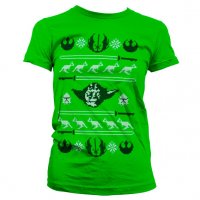 Yodas X-mas tjej grön t-shirt