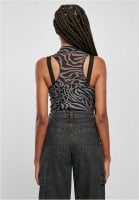 Zebra sleeveless mesh body 5