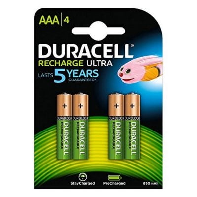 Laddningsbara Batterier DURACELL DURDLLR03P4B HR03 AAA 800 mAh (4 pcs) 0